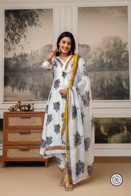 KF 4087 Kalaai Cotton Printed Wholesale Kurti With Bottom Dupatta In India